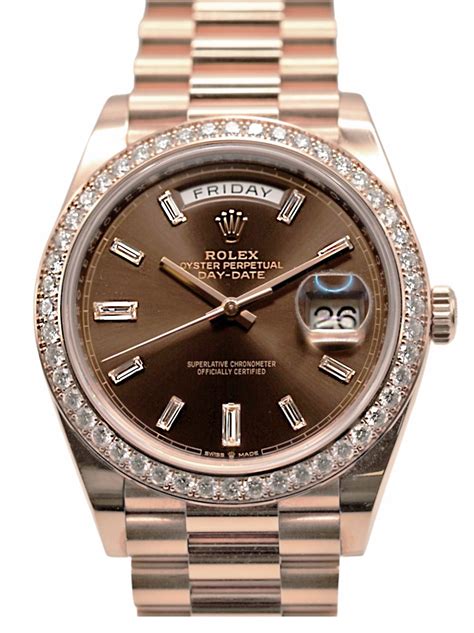 chocolate bezel rolex|Rolex everose gold.